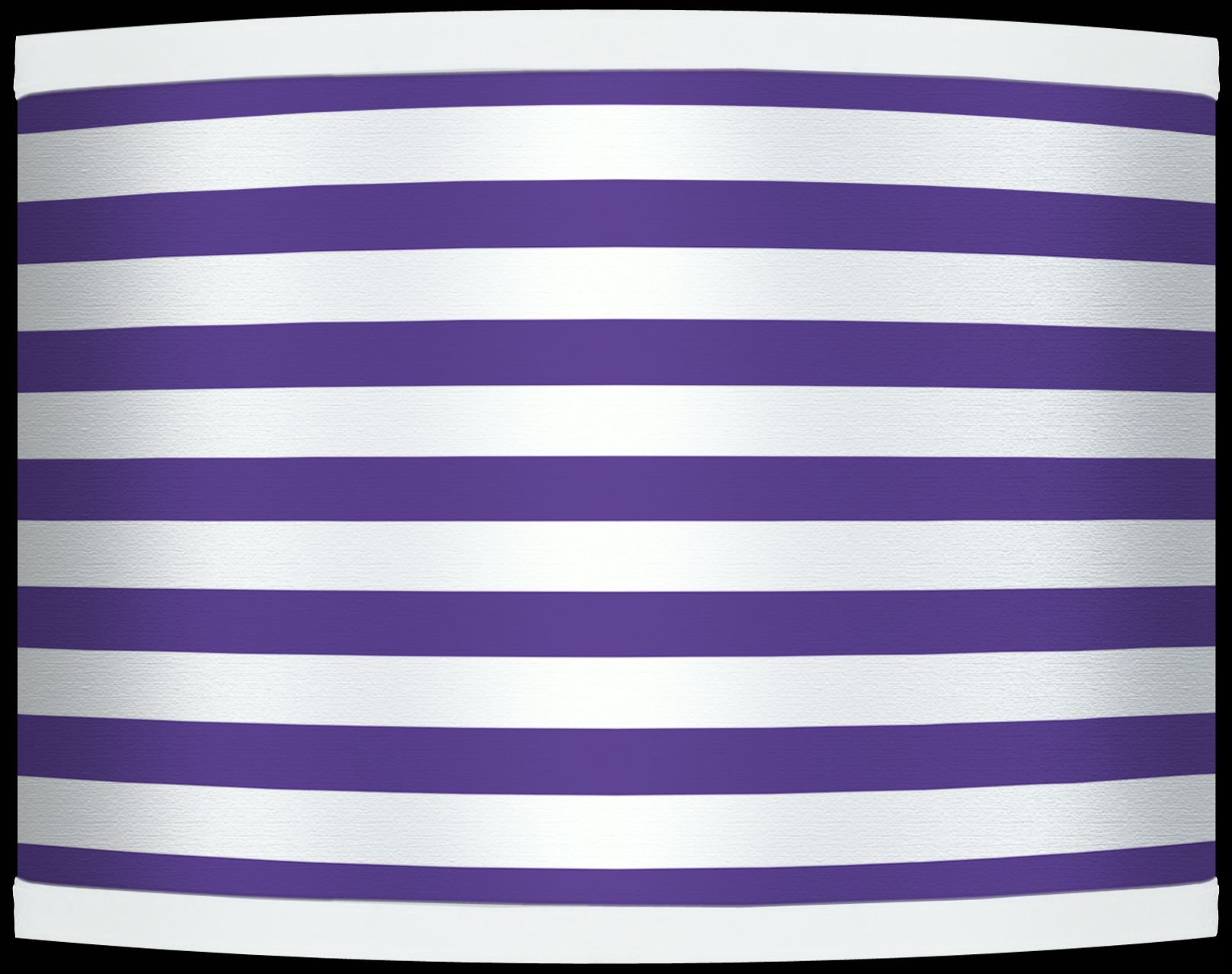 Purple Horizontal Stripe Giclee Shade 13.5x13.5x10 (Spider)