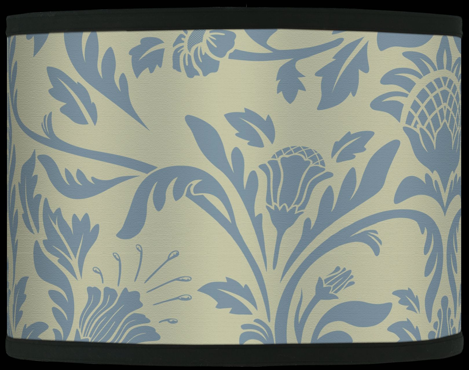 Champagne Blue Floret Giclee Shade 135x135x10 Spider 37869 H1481