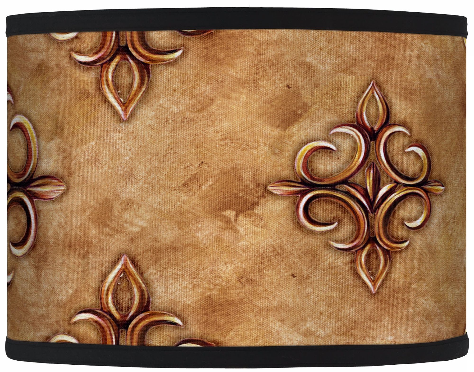 Estate Nutmeg Giclee Glow Drum Shade 13.5x13.5x10 (Spider)