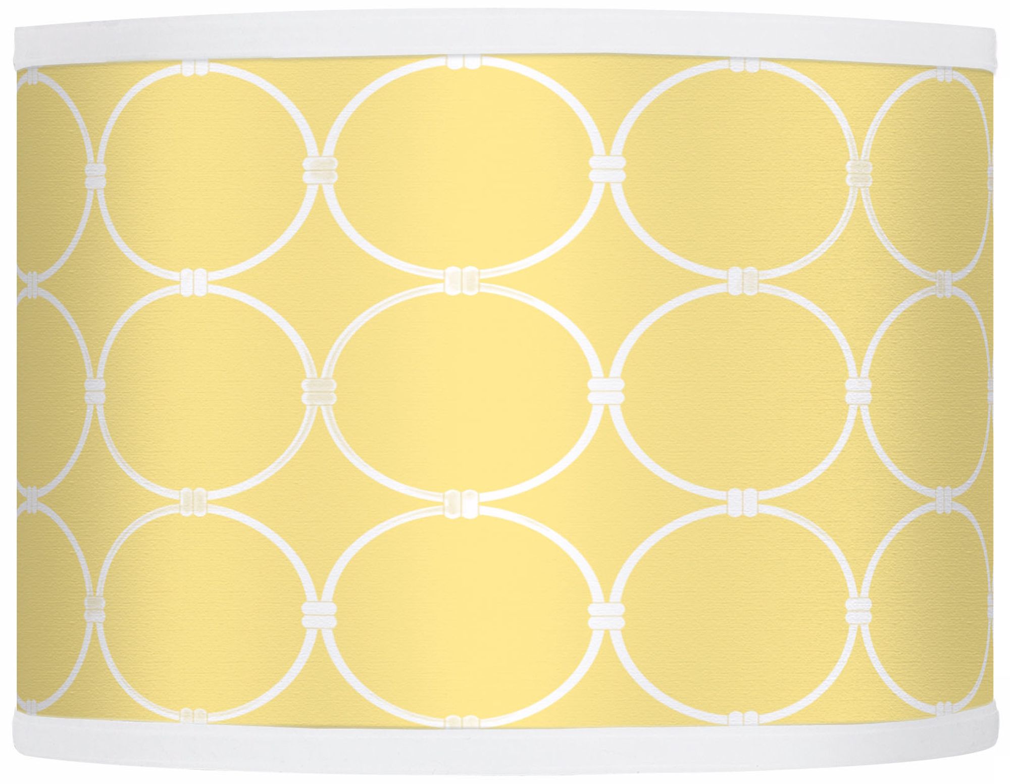 Lemon Interlace Giclee Glow Drum Shade 13.5x13.5x10 (Spider)