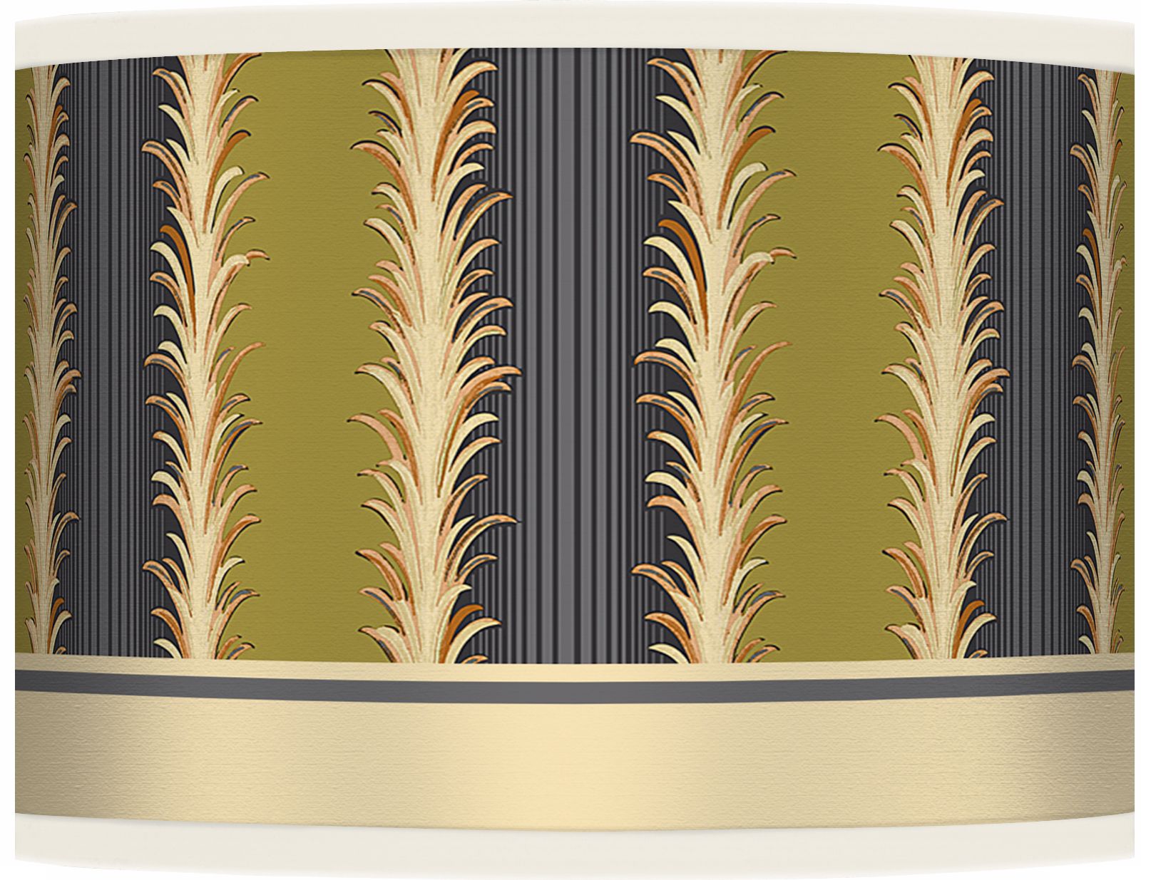 Stacy Garcia Lexington Stripe Avocado Shade 13.5x13.5x10 (Spider)
