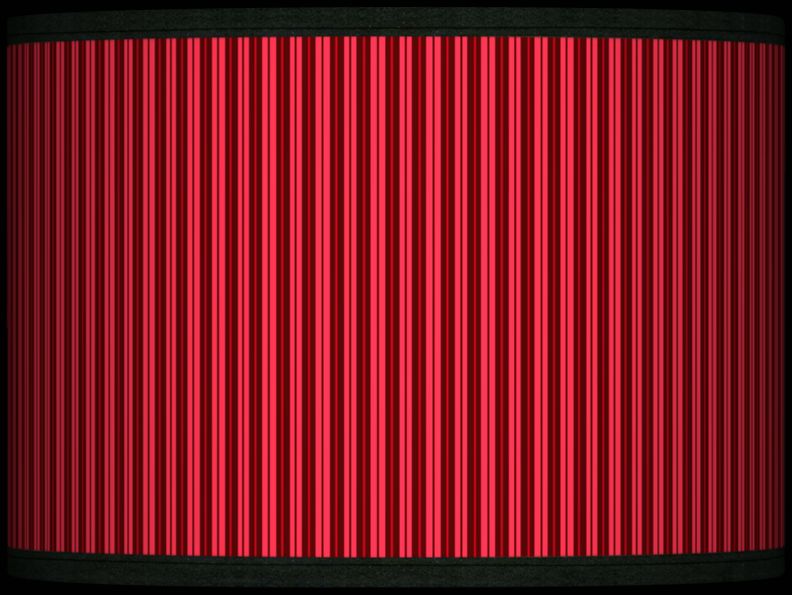 Fuchsia Vertical Stripe Giclee Lamp Shade 13.5x13.5x10 (Spider)