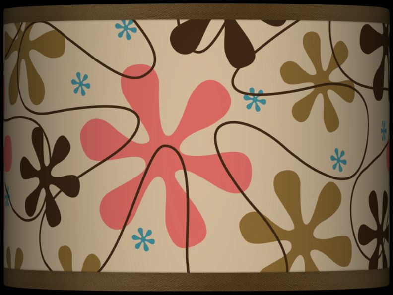 Retro Giclee Glow Lamp Shade 13.5x13.5x10 (Spider)