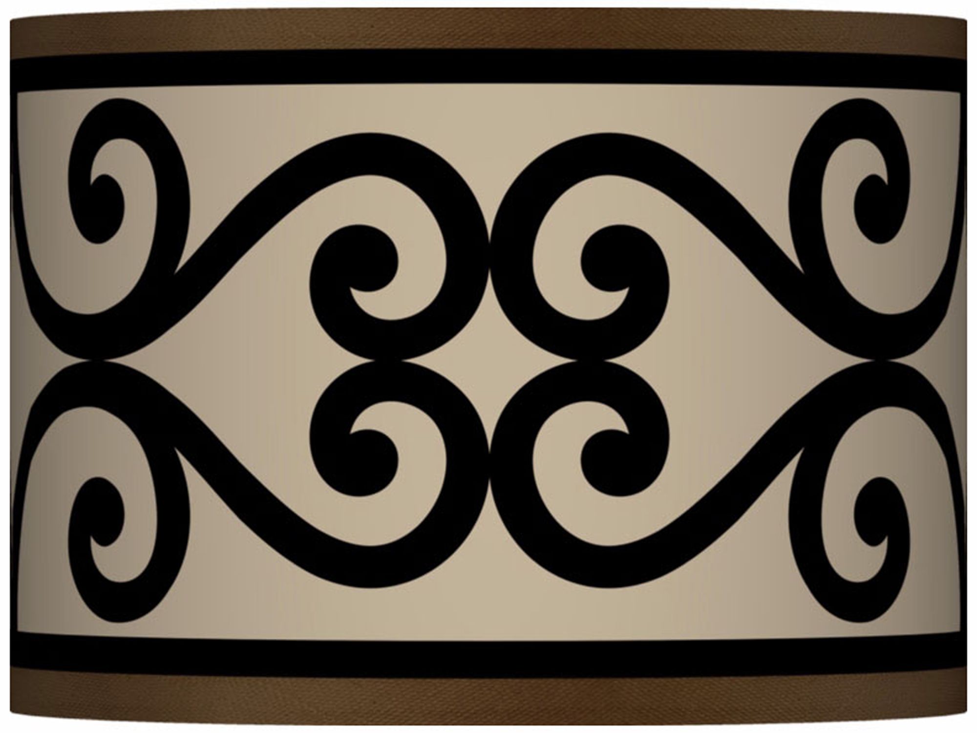 Cambria Scroll Giclee Lamp Shade 13.5x13.5x10 (Spider)