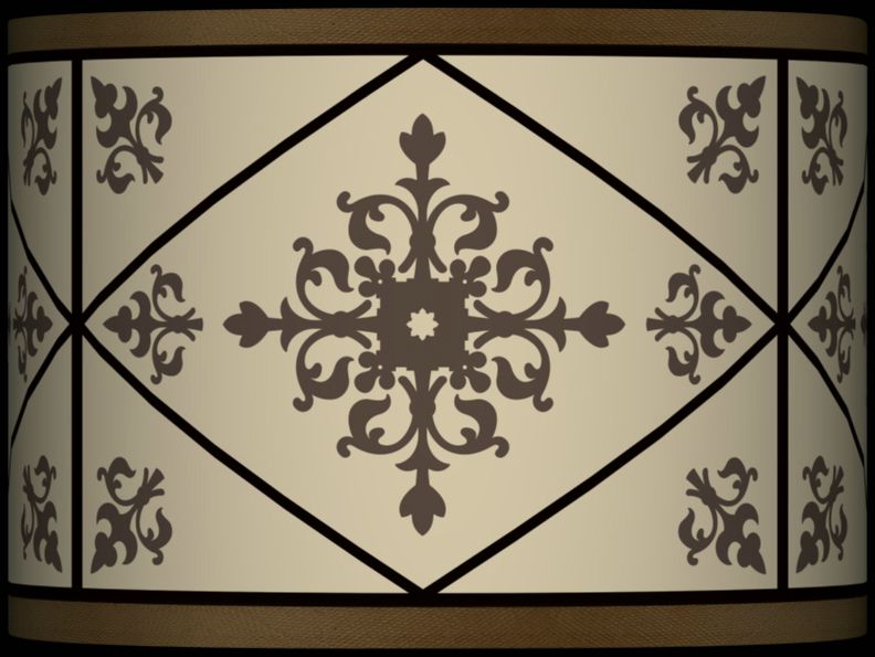 Chambly Giclee Glow Lamp Shade 13.5x13.5x10 (Spider)