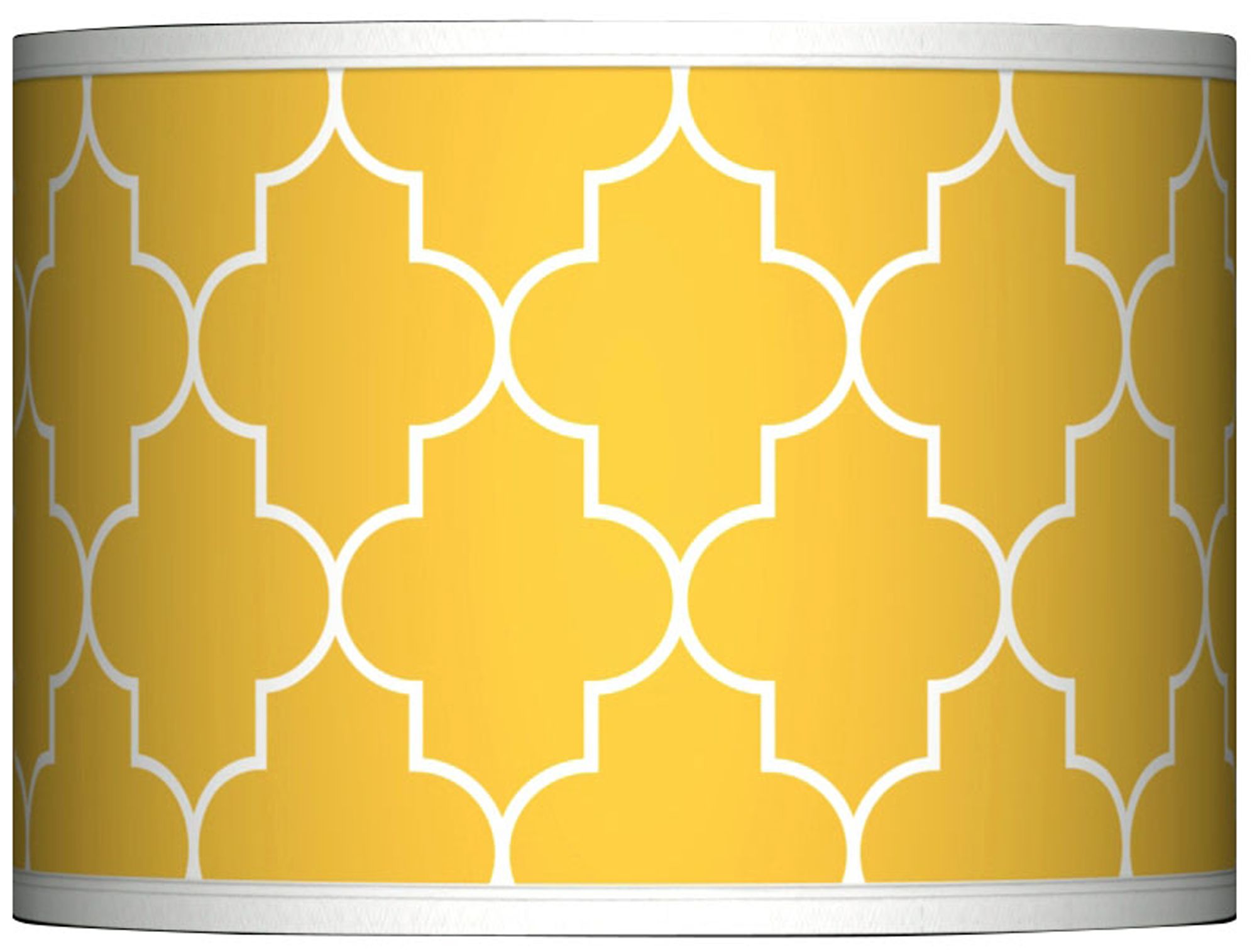 Tangier Yellow Giclee Glow Lamp Shade 13.5x13.5x10 (Spider)