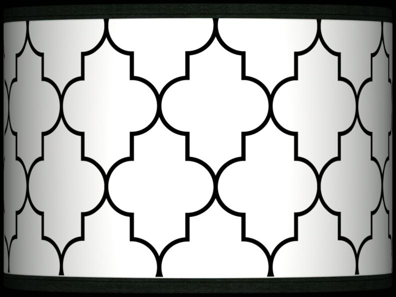 Tangier White Giclee Glow Lamp Shade 13.5x13.5x10 (Spider)