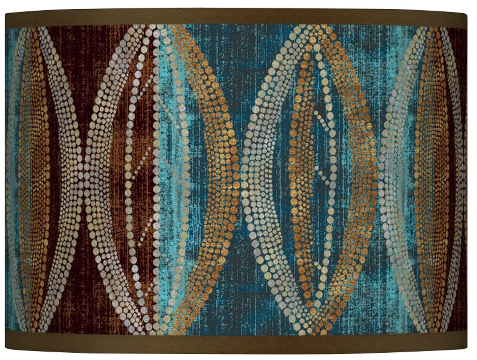 Stacy Garcia Pearl Leaf Peacock Shade 13.5x13.5x10 (Spider)