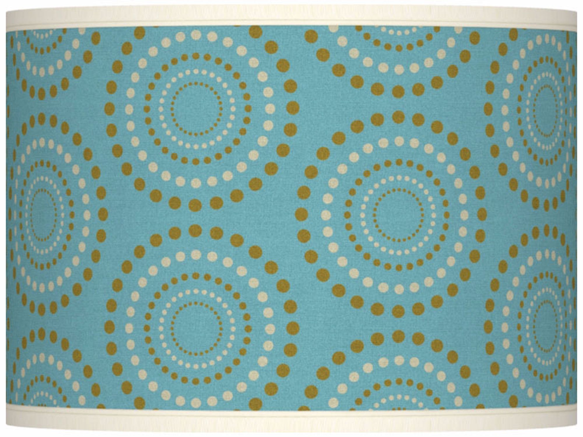 Blue Calliope Linen Giclee Glow Shade 13.5x13.5x10 (Spider)