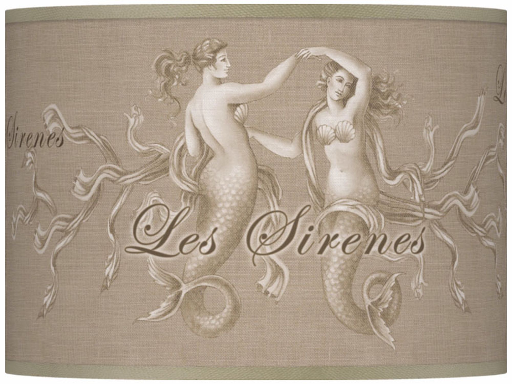 Les Sirenes Natural Giclee Glow Shade 13.5x13.5x10 (Spider)