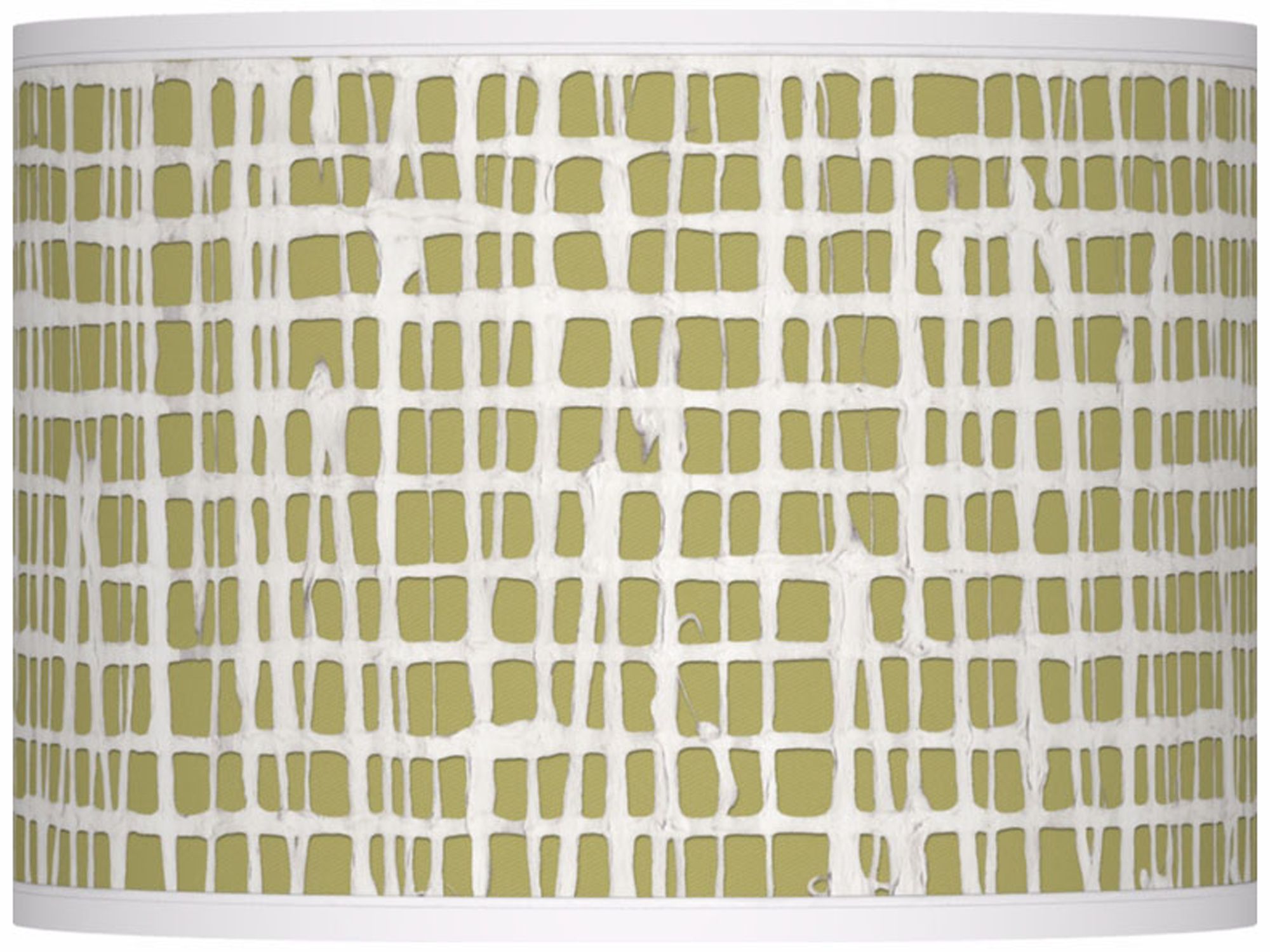 Ecru Screen Linen Giclee Glow Lamp Shade 13.5x13.5x10 (Spider)