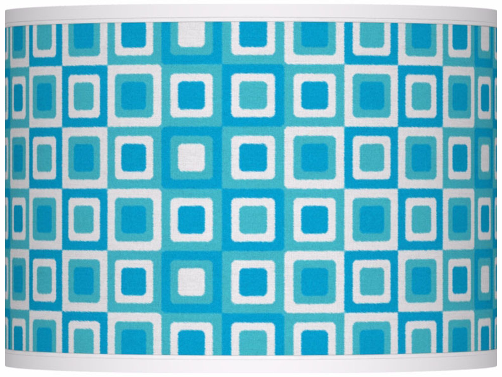 Blue Boxes Giclee Glow Lamp Shade 13.5x13.5x10 (Spider)