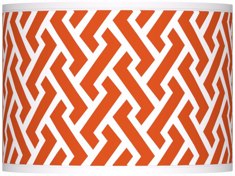 Red Brick Weave Giclee Shade 13.5x13.5x10 (Spider)
