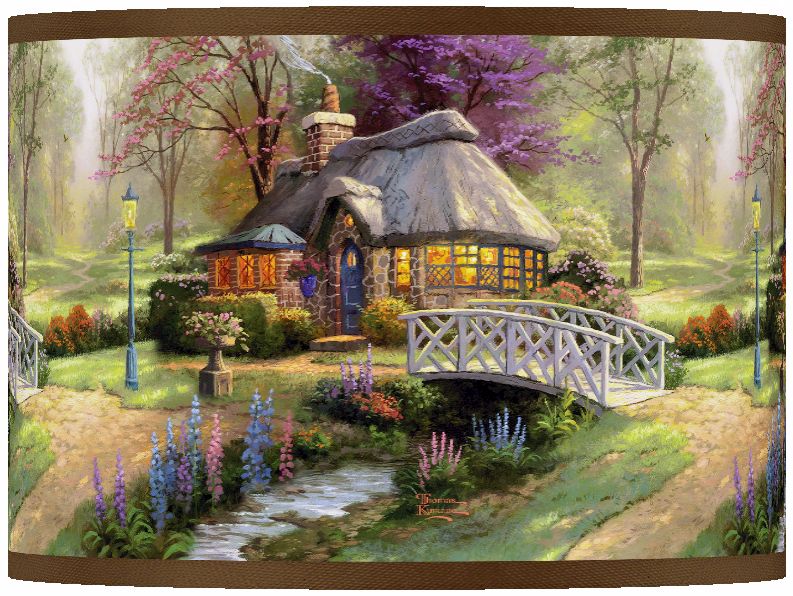 Thomas Kinkade Friendship Cottage Shade 13.5x13.5x10