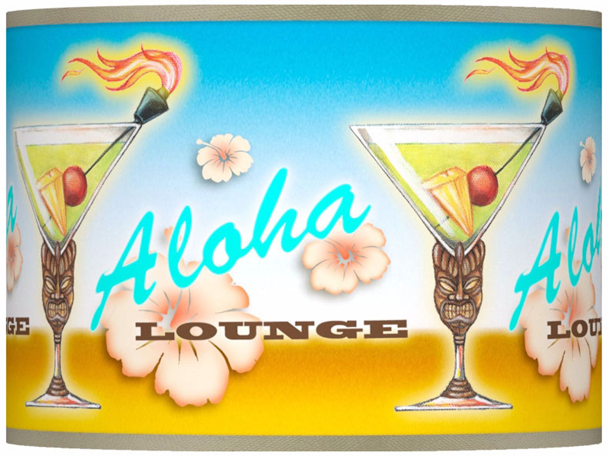 Aloha Lounge Giclee Lamp Shade 13.5x13.5x10 (Spider)