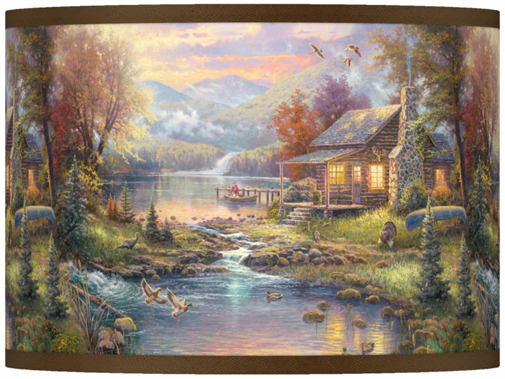Thomas Kinkade Nature’s Paradise Shade 13.5x13.5x10