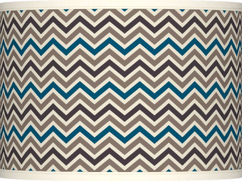 Zig Zag Giclee Glow Lamp Shade 13.5x13.5x10 (Spider)