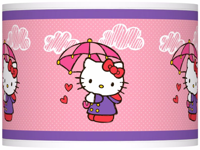Hello Kitty Rain or Shine Lamp Shade 13.5x13.5x10 (Spider)