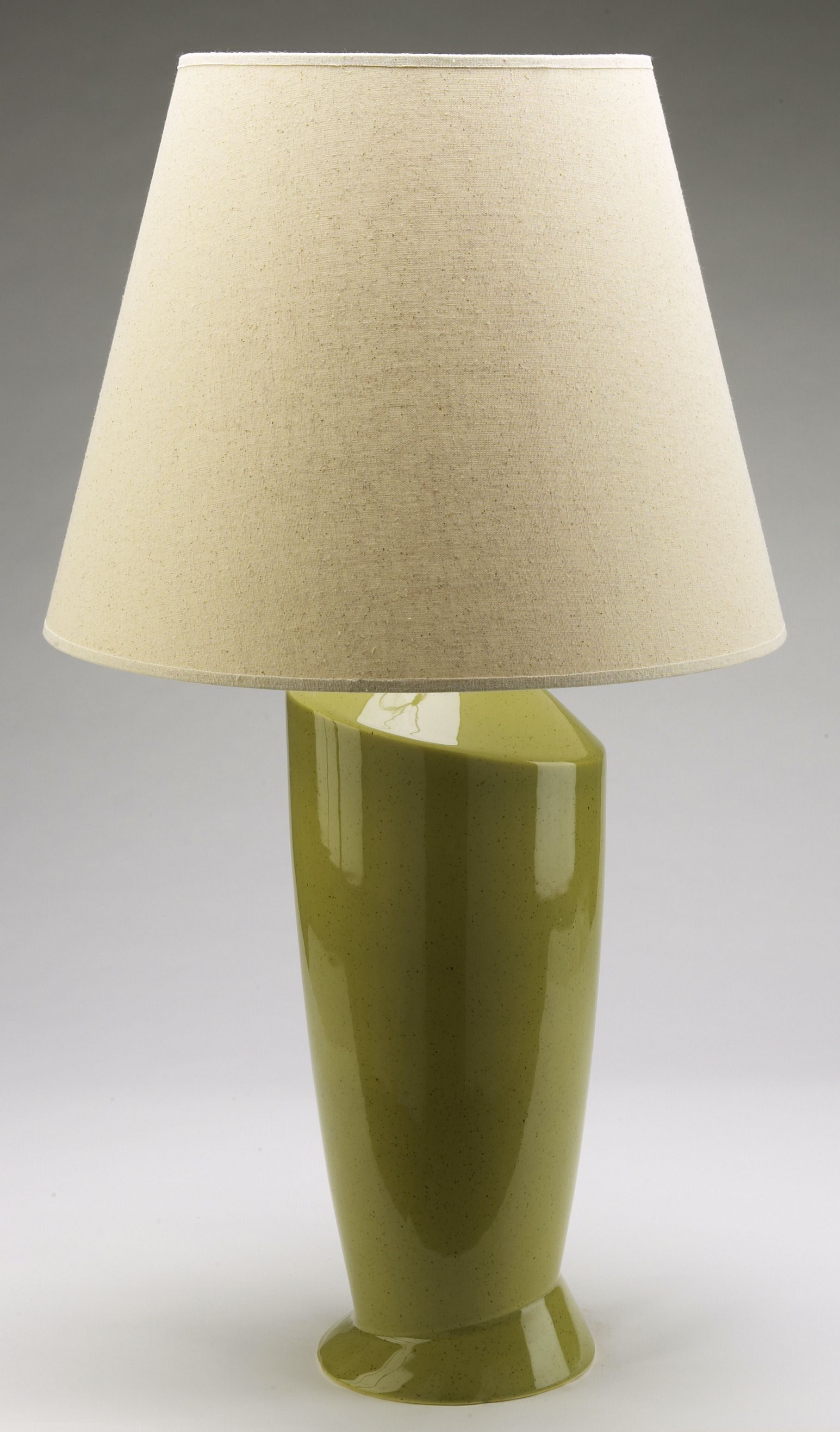 Haeger Potteries Sage Green Ceramic Mambo Table Lamp