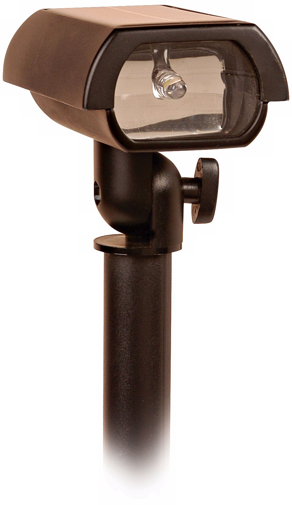 Black Adjustable Solar LED Landscape Tall Spot Light