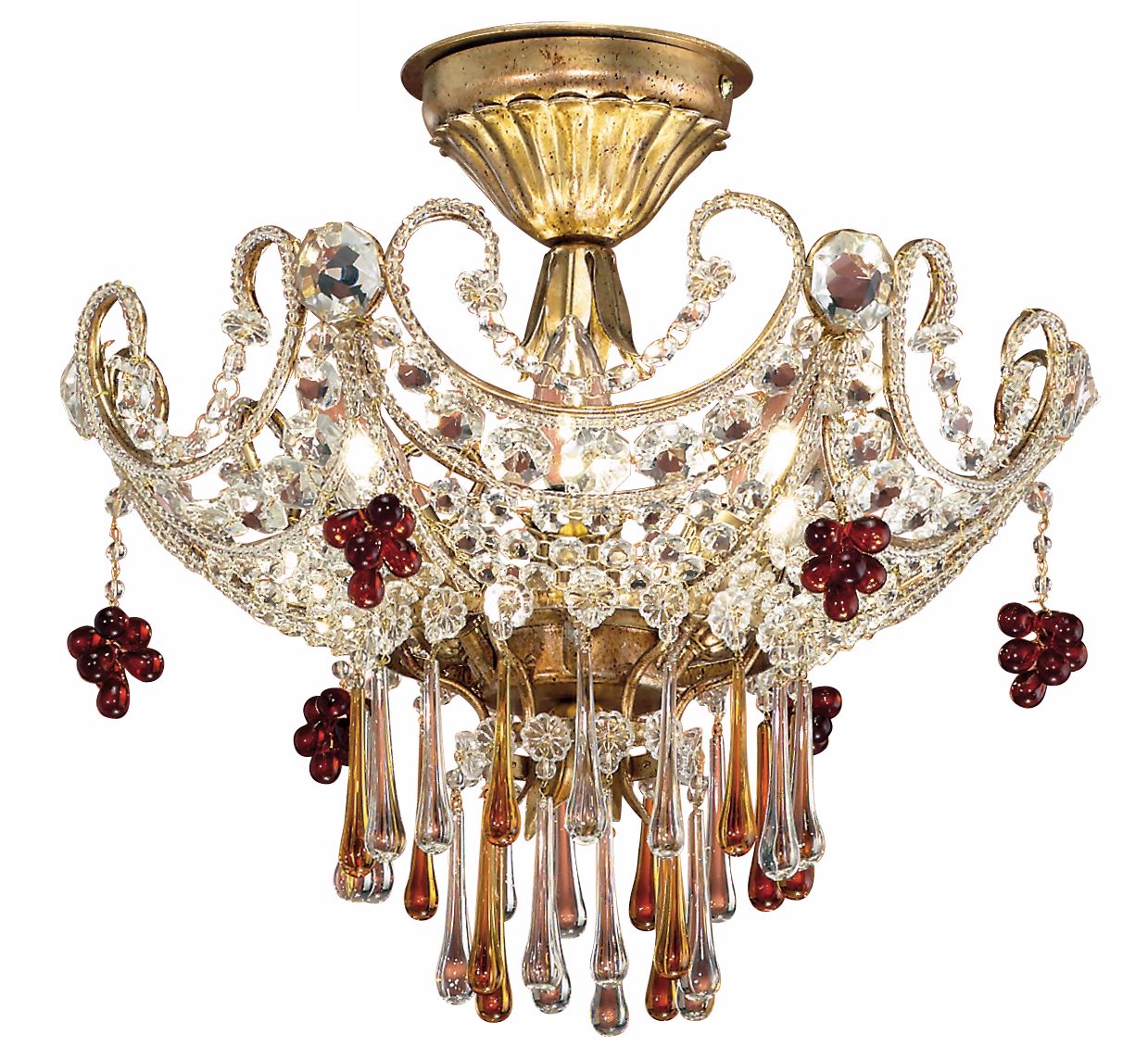 Paris Flea Collection 18" Wide Ceiling Light Fixture
