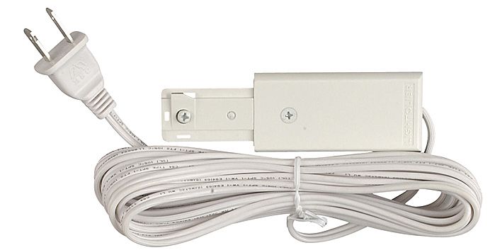 White Lightolier Plug Live End Cord