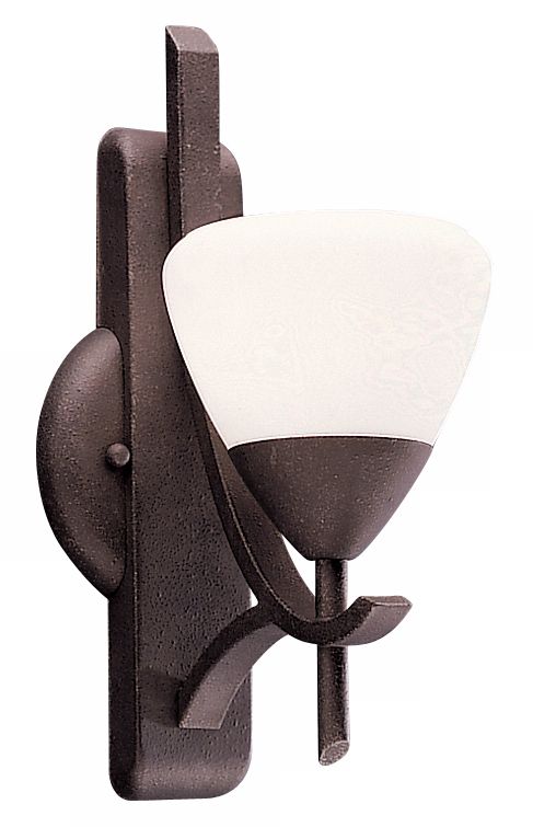 Olympia Distressed Black 12" High Wall Sconce
