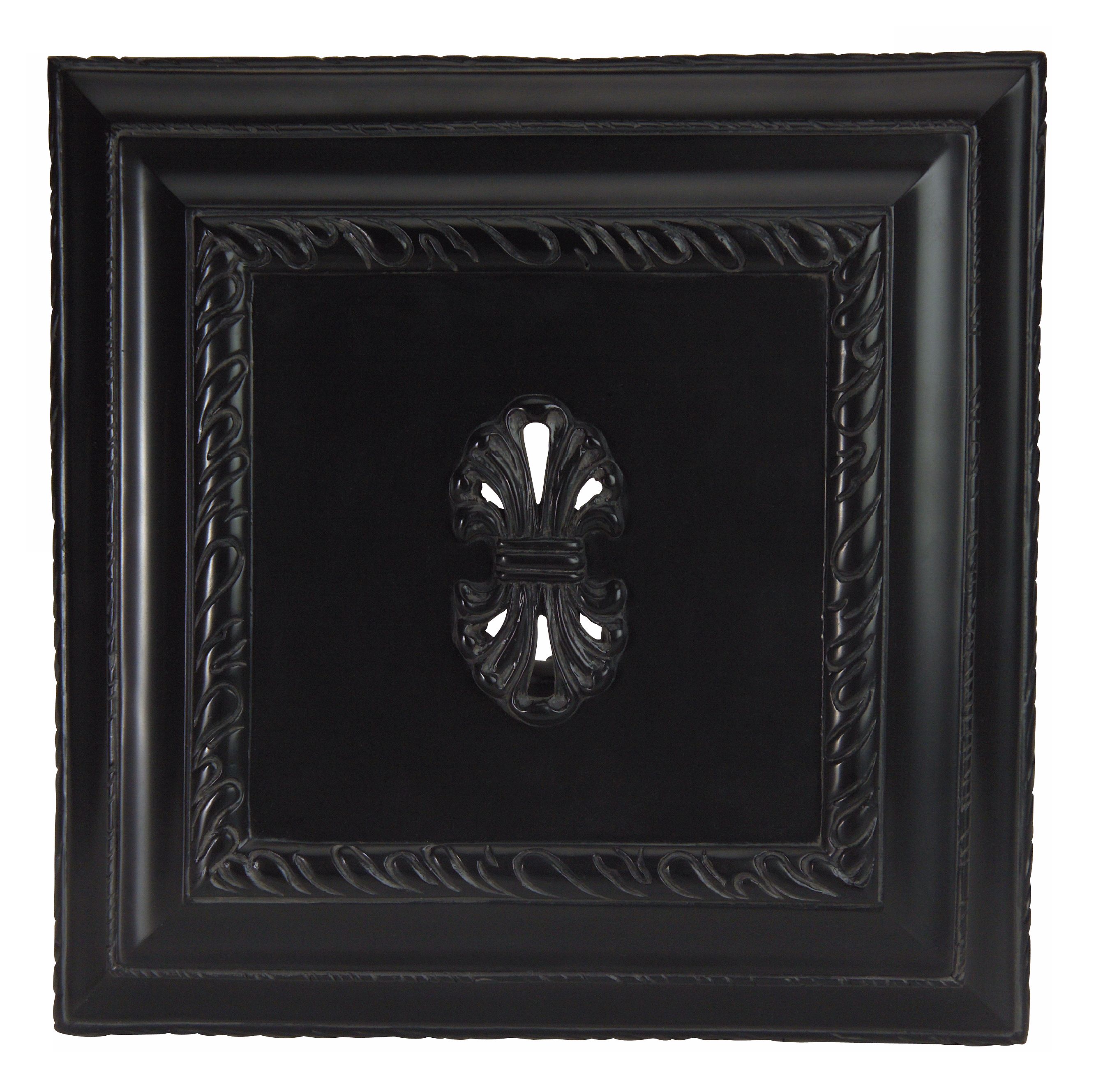 Large Black Carved Door Chime