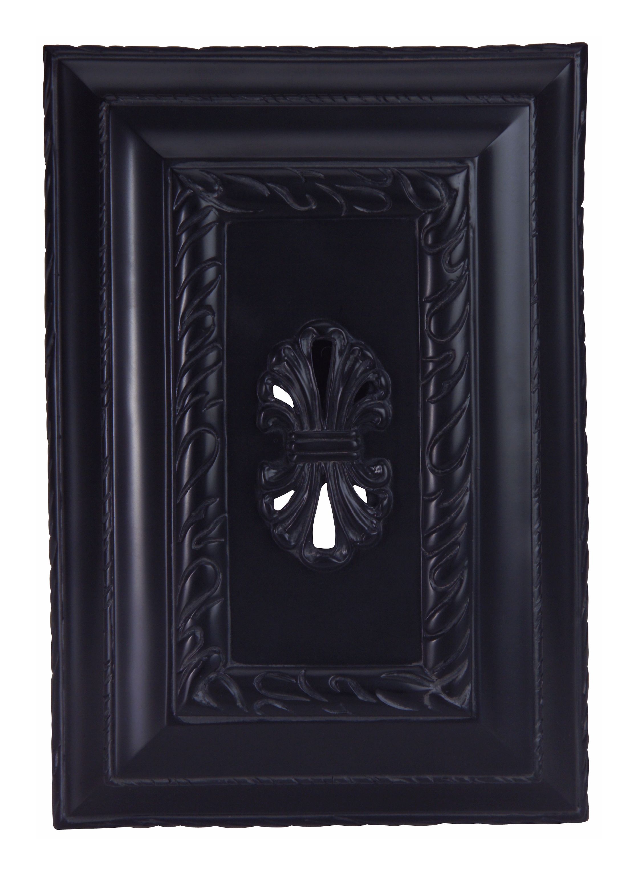 Black Carved Door Chime
