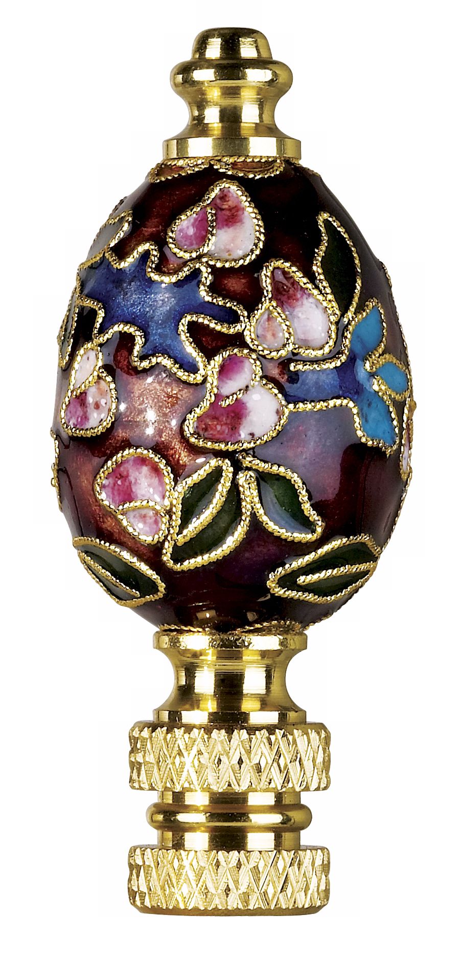 Hand Painted Enamel Lamp Shade Finial