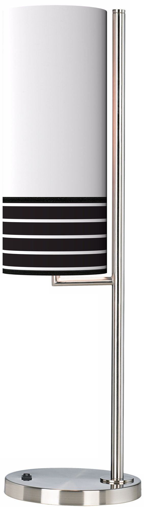 Bold Black Stripe Banner Giclee Table Lamp