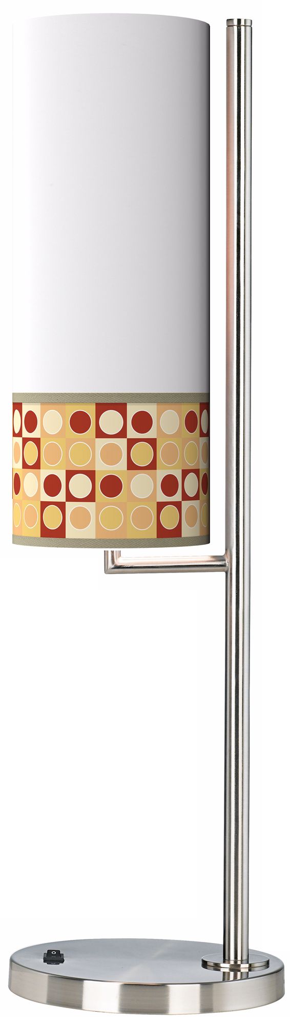 Retro Dotted Squares Banner Giclee Table Lamp