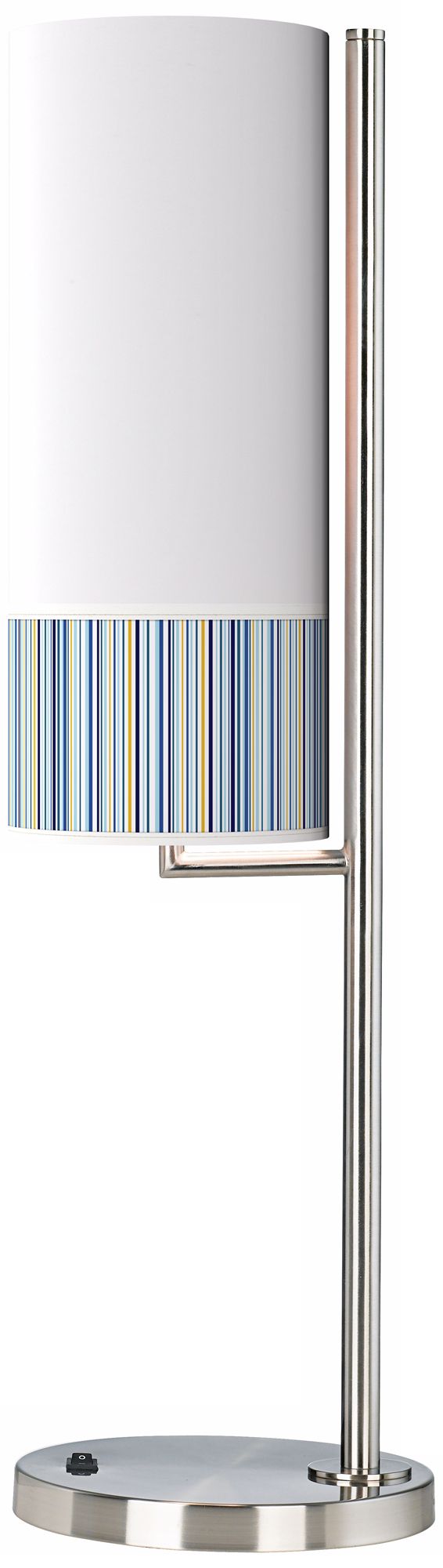 Stacy Garcia Cabana Stripe Banner Giclee Table Lamp