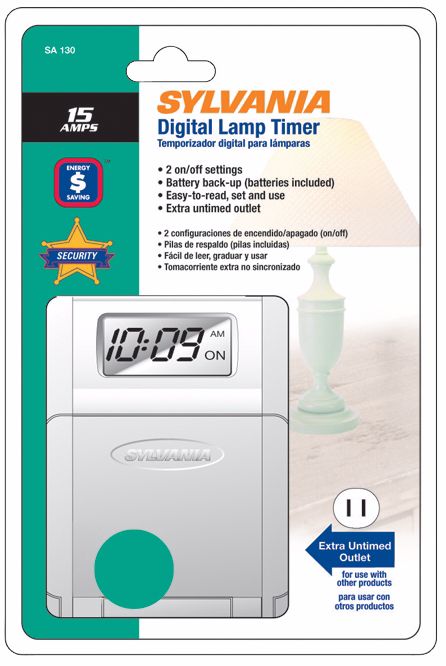 Sylvania 15 Amp Digital Lamp Timer