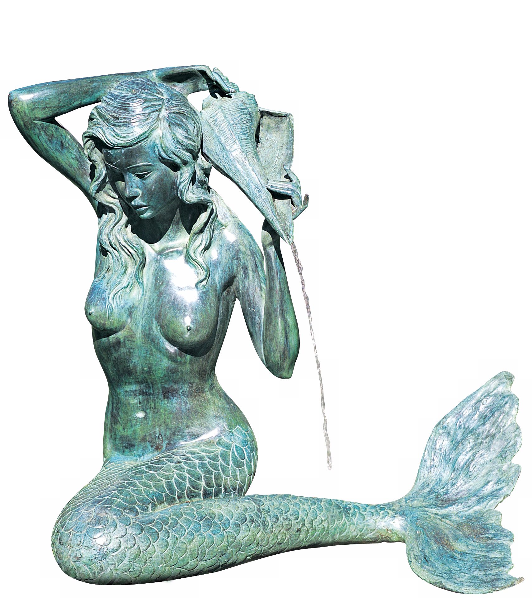 Small Verdi Mermaid Fountain 38926