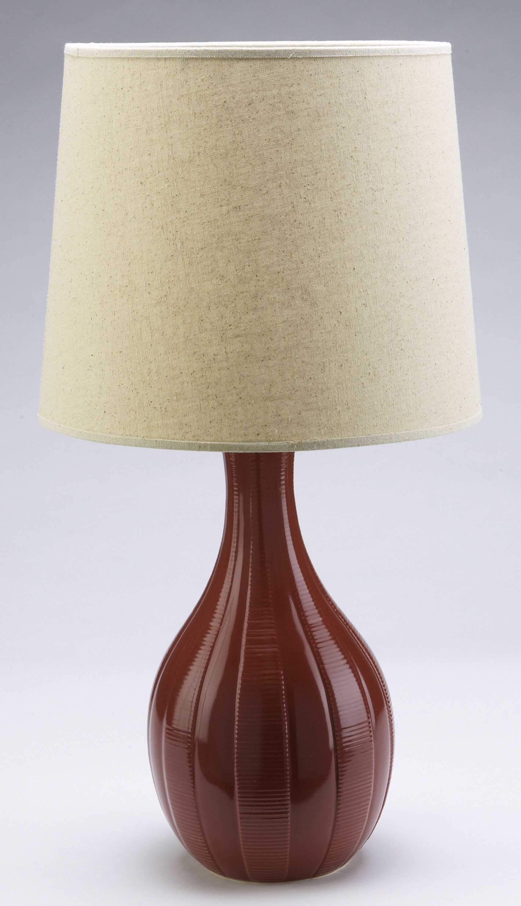Haeger Potteries Cayenne Ceramic Tile Table Lamp