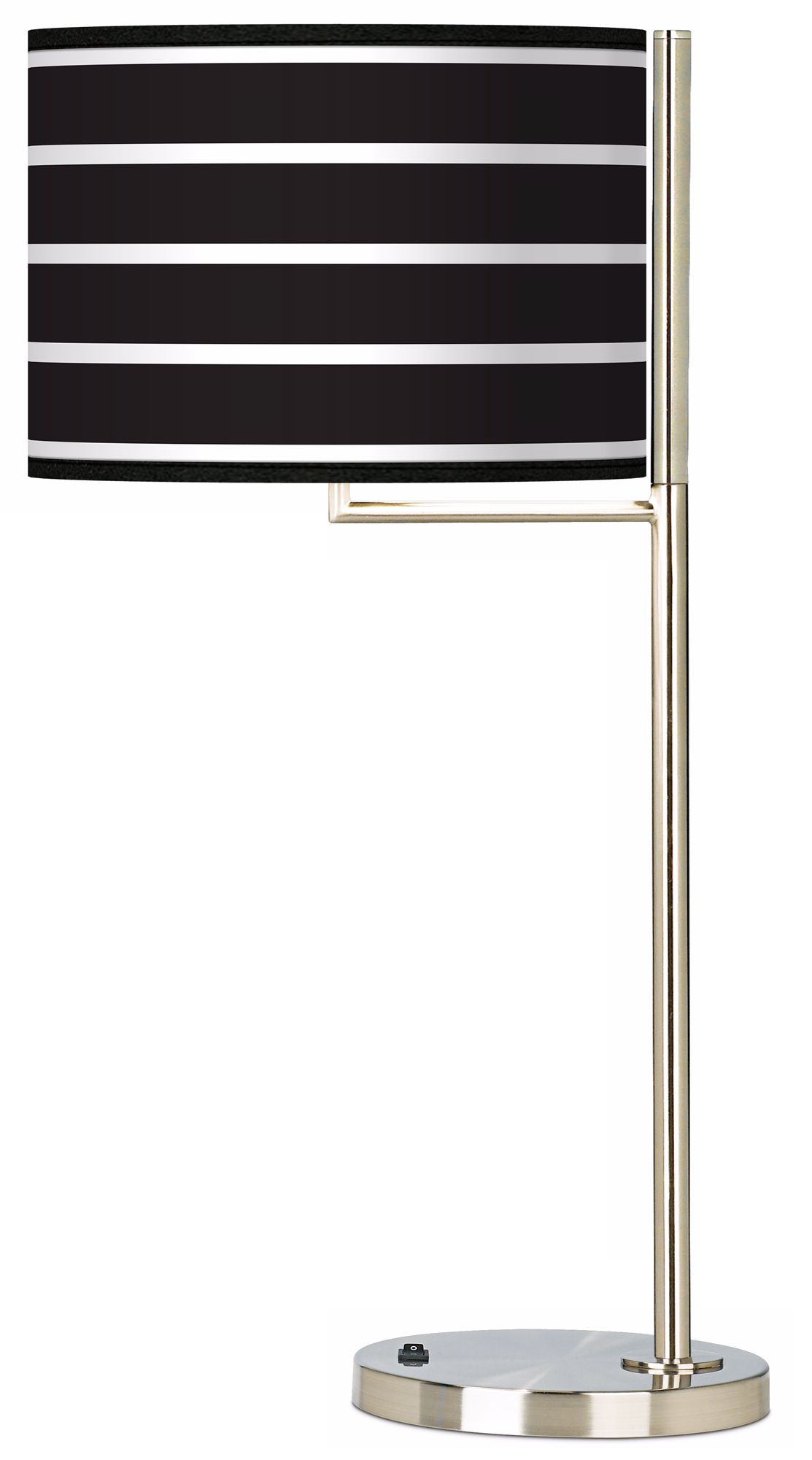 Bold Black Stripe Giclee Tempo Table Lamp