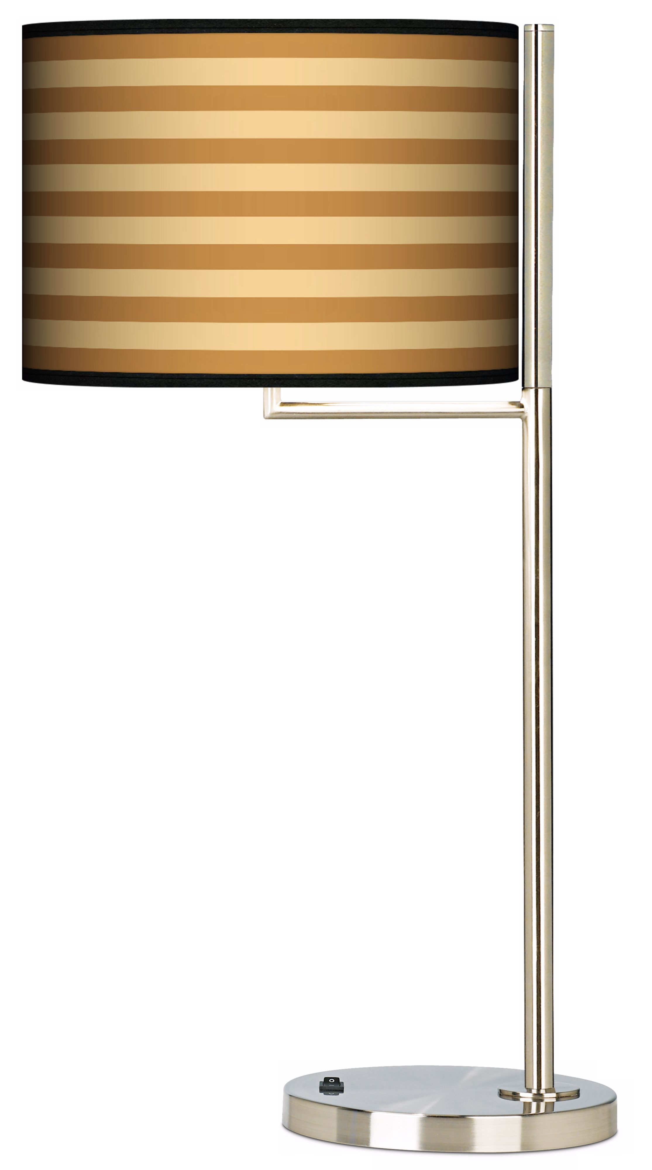 Butterscotch Parallels Giclee Tempo Table Lamp