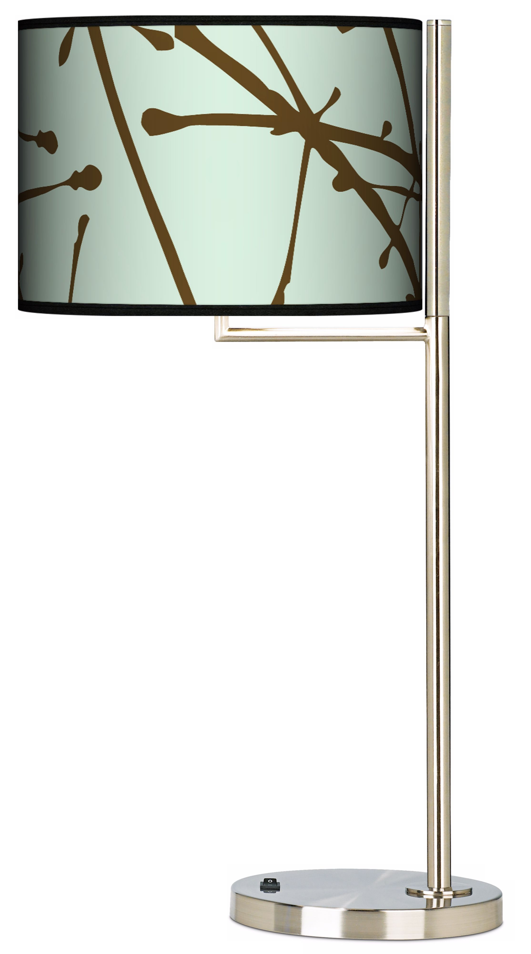 Stacy Garcia Calligraphy Tree Ice Giclee Tempo Table Lamp