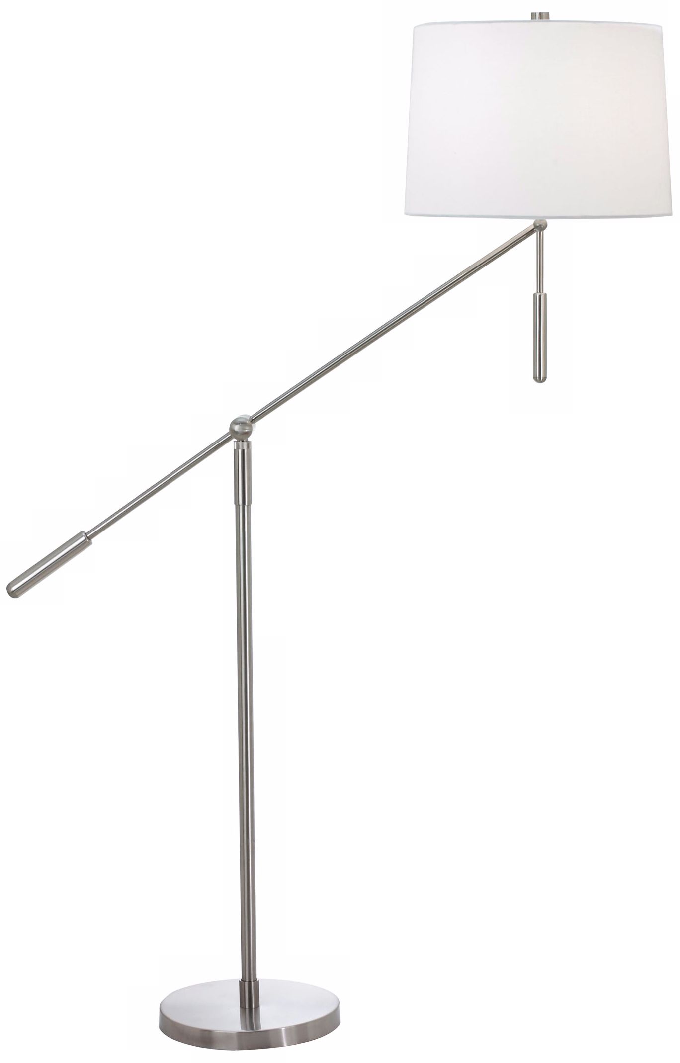 Sonneman Contra-Perno Satin Nickel Boom Arm Floor Lamp