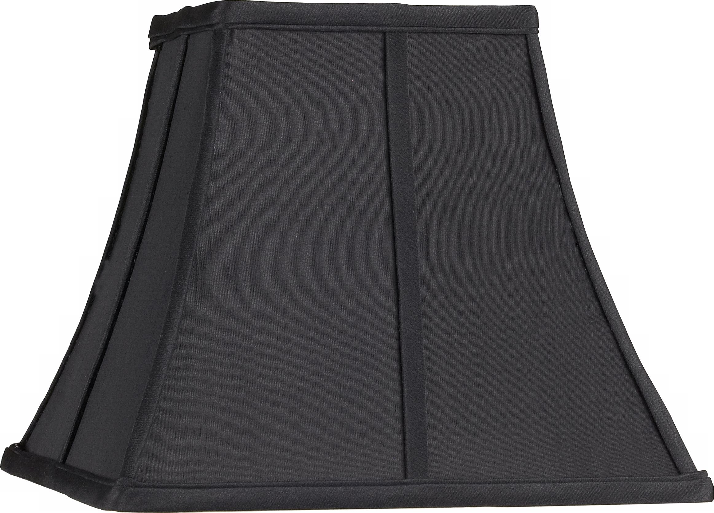Square Curved Black Lamp Shade 6x11x9.75 (Spider)