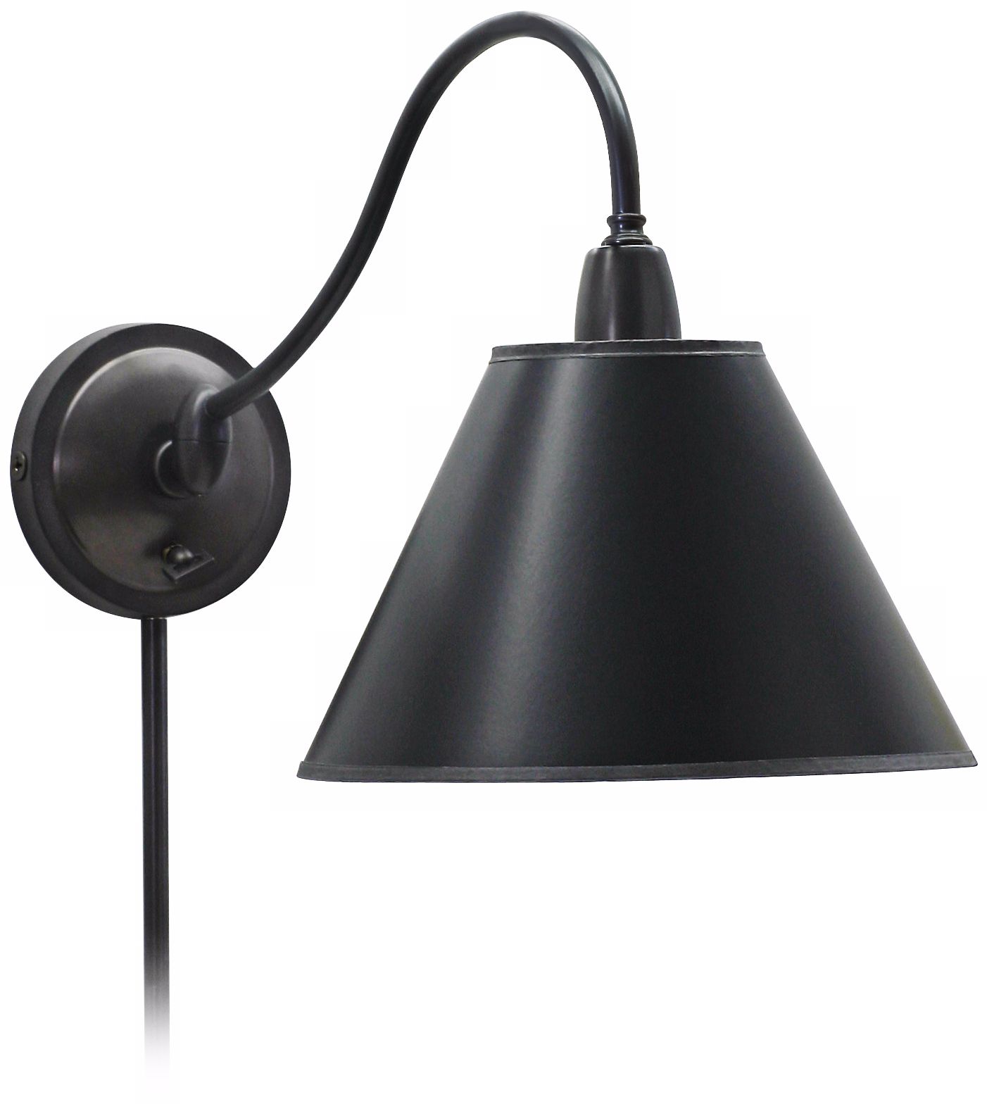 Empire Oil-Rubbed Bronze Hyde Plug-In Swing Arm Wall Lamp