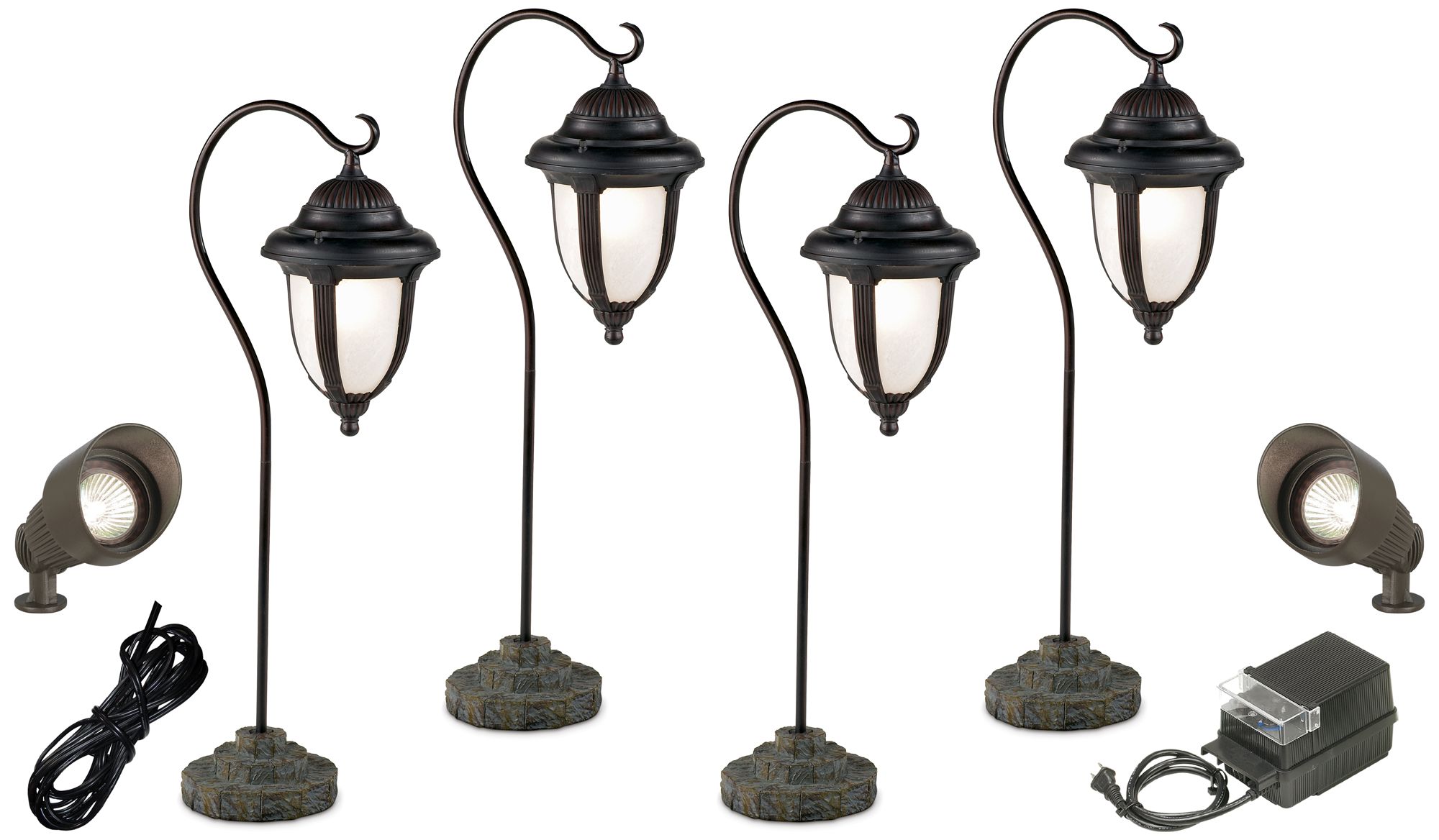 Casa Sorrento™ 8-Piece Bronze Landscape Lighting Set