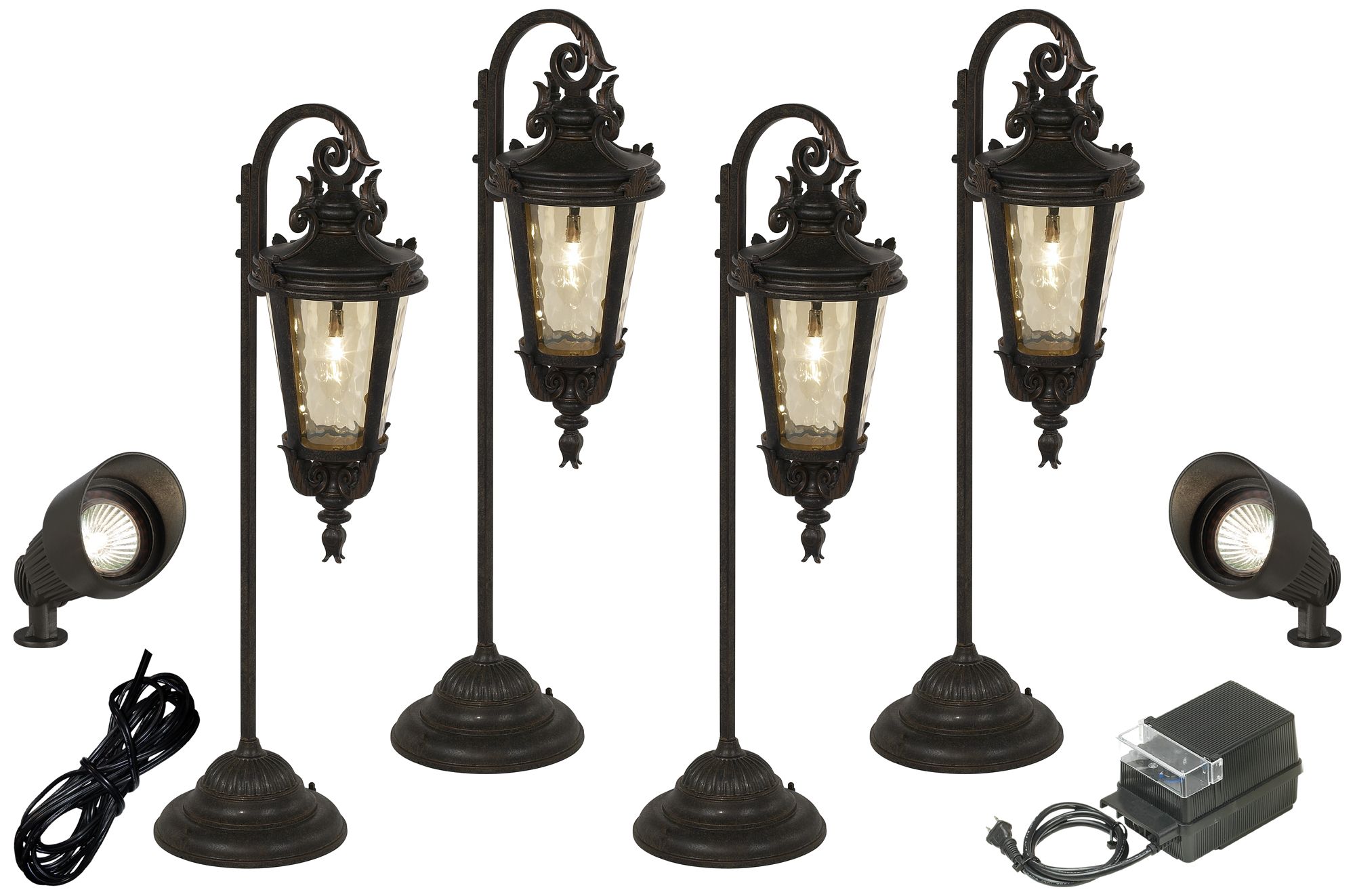 Casa Marseille™ 8-Piece Bronze Landscape Lighting Set