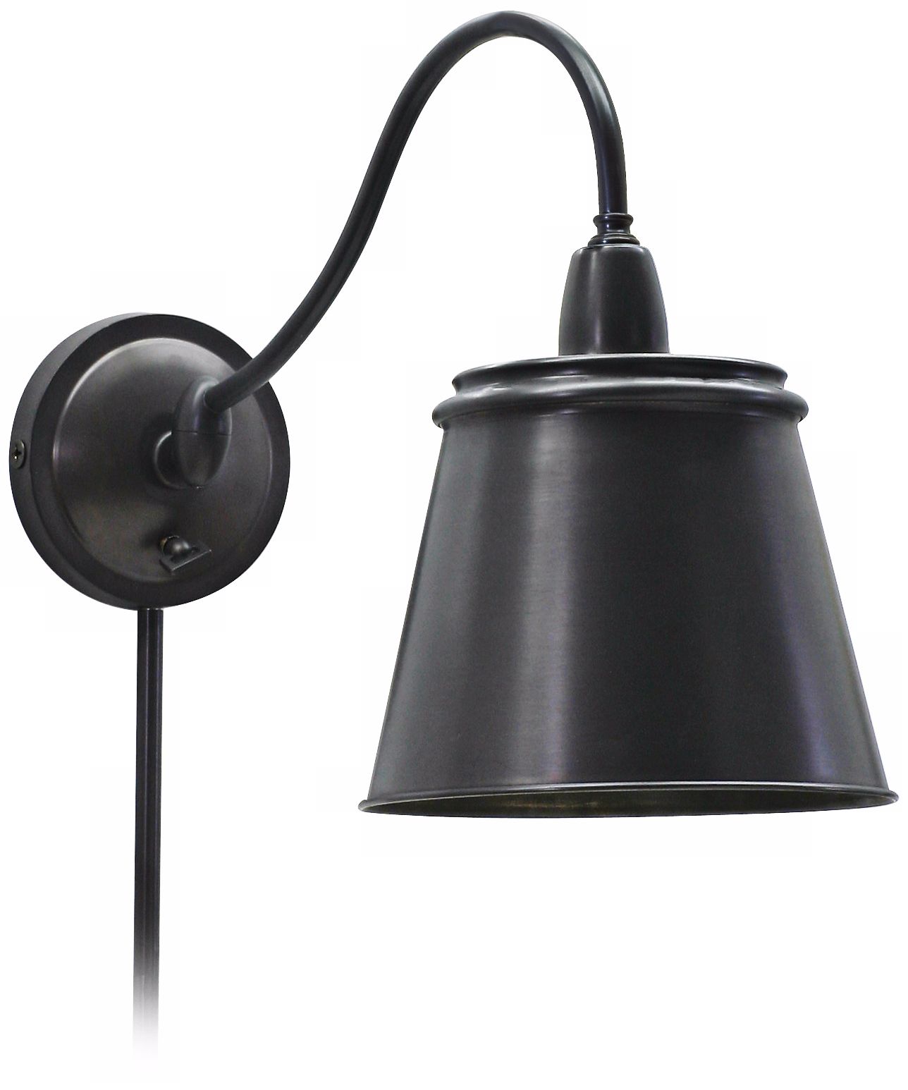 Oiled Bronze Plug-In Wall Light
