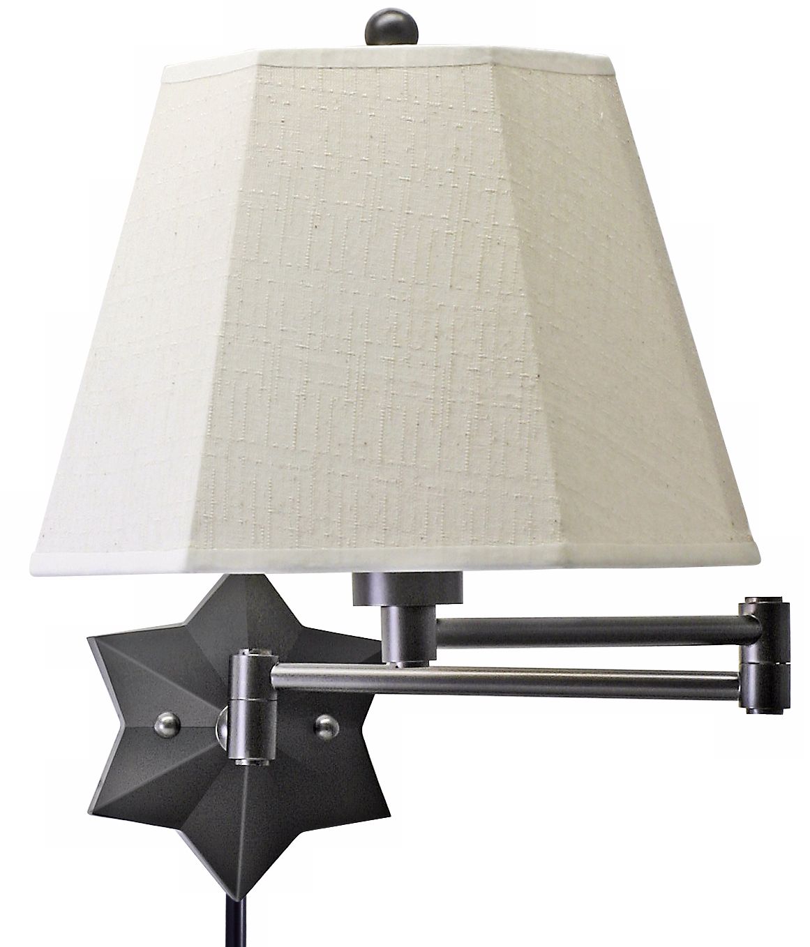 Bronze Star of the Show Plug-In Swing Arm Wall Lamp