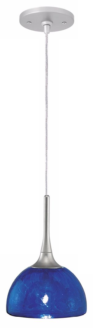 LBL Sophia Blue Glass Monopoint Pendant