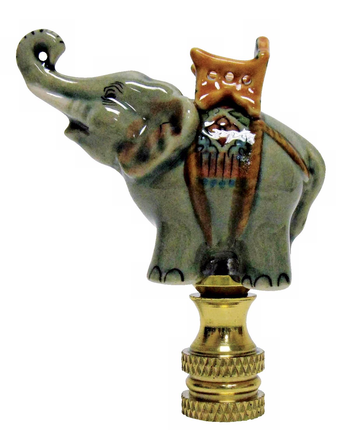 Elephant Celadon Porcelain Finial