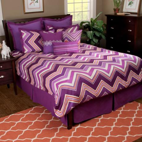 Hippie Chic Plum 3-Piece Comforter Bedding Sets