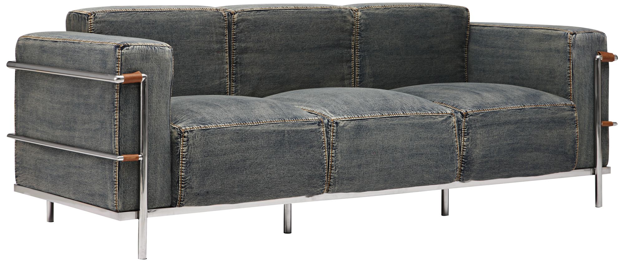Zuo Lasso Blue Denim Sofa